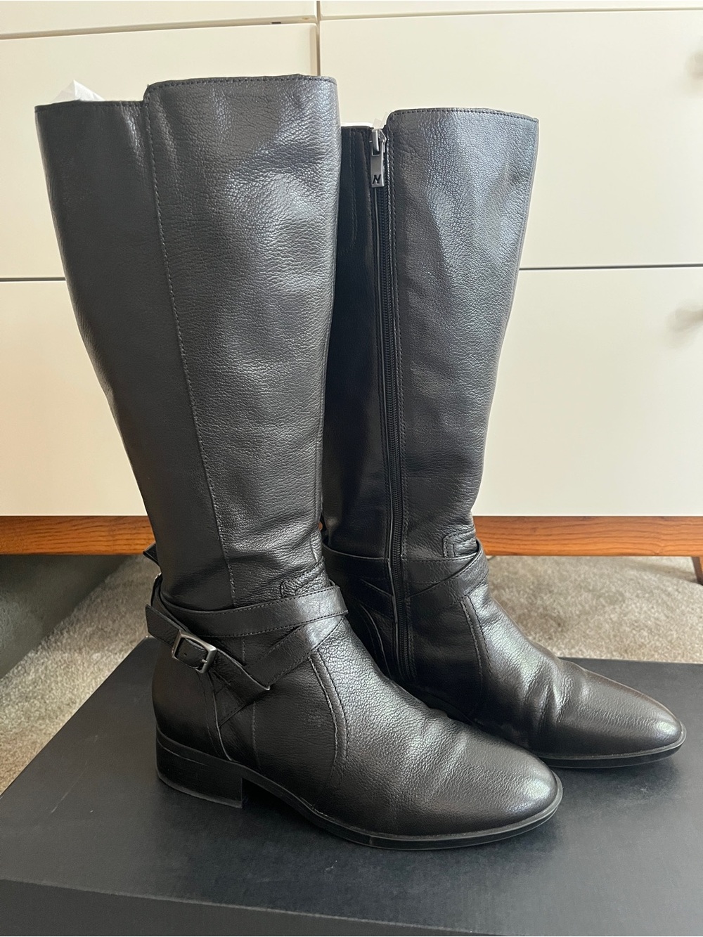 Naturalizer RENA 2 Real leather Extra WIDE CALF RIDING BOOT 9WW